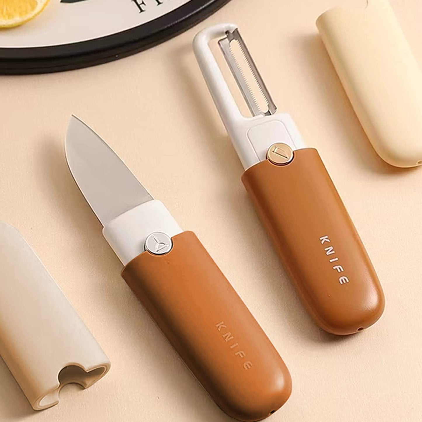 2 in 1 Stainless Steel Peeler With Knife