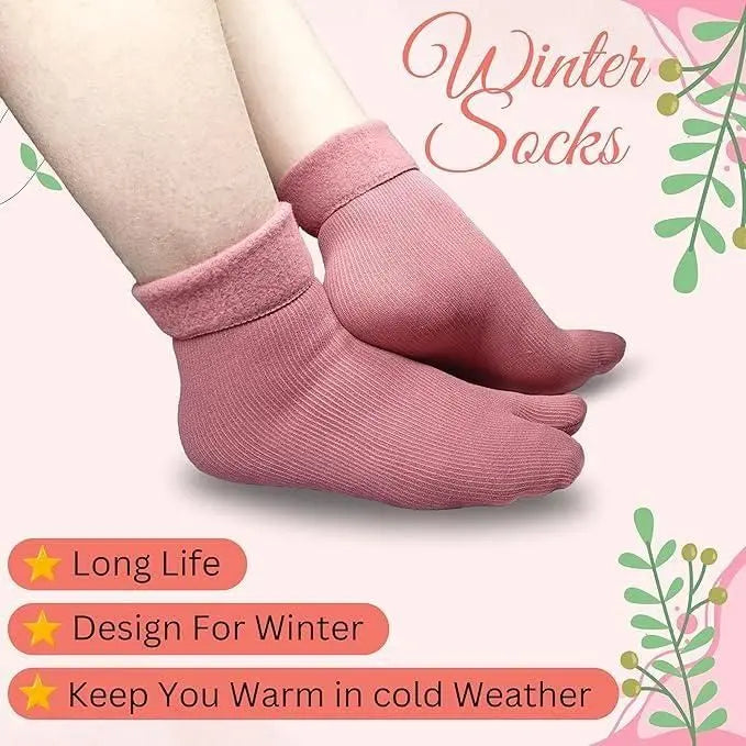 Warm Woolen Socks | Woolen Warm Socks | Knitted Thick Thermal Woolen Socks | Winter Socks | Knee High Socks | Long Socks | Full Socks | Thick Terry Socks | Over Knee Socks Girls Female Long Knee Socks Multi Colours