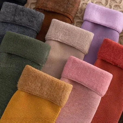 Warm Woolen Socks | Woolen Warm Socks | Knitted Thick Thermal Woolen Socks | Winter Socks | Knee High Socks | Long Socks | Full Socks | Thick Terry Socks | Over Knee Socks Girls Female Long Knee Socks Multi Colours