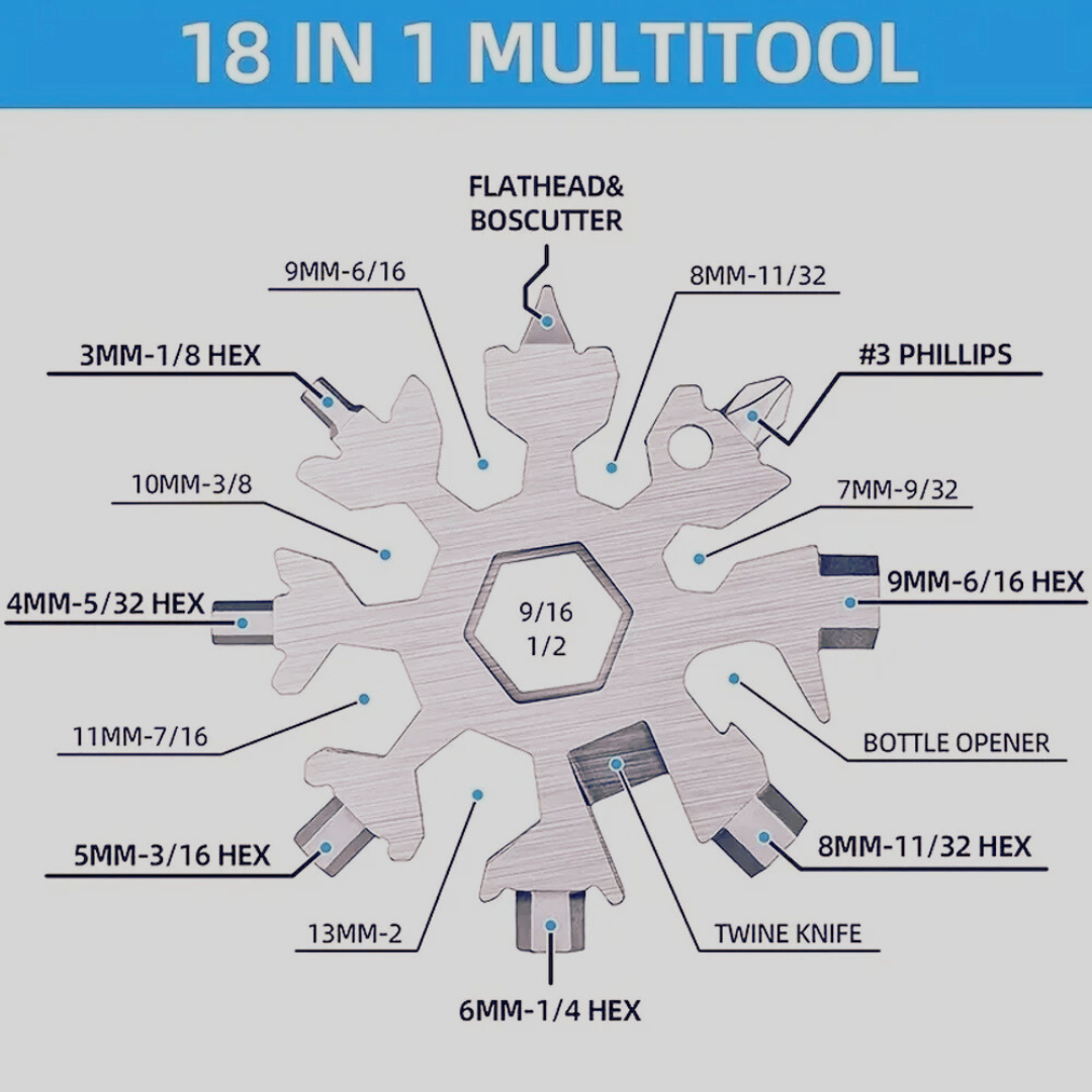 18 in 1 Multi Function Screwdriver(Heavy Stainless Steel)❄️