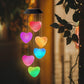 Heart Shape Solar LED Wind Bell