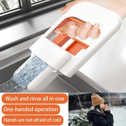 Small Foldable Desktop Mop | Self-Squeeze Sponge Cleaning Tool | Wet & Dry Portable Mop for Small Spaces, Kitchen, Bathroom, Glass & Countertops