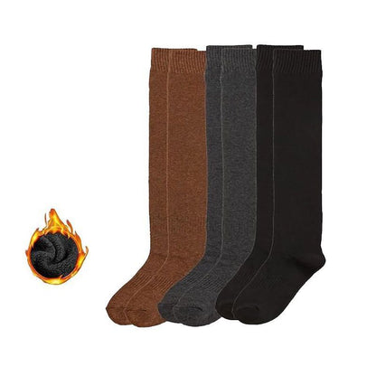 Warm Woolen Socks | Woolen Warm Socks | Knitted Thick Thermal Woolen Socks | Winter Socks | Knee High Socks | Long Socks | Full Socks | Thick Terry Socks | Over Knee Socks Girls Female Long Knee Socks Multi Colours