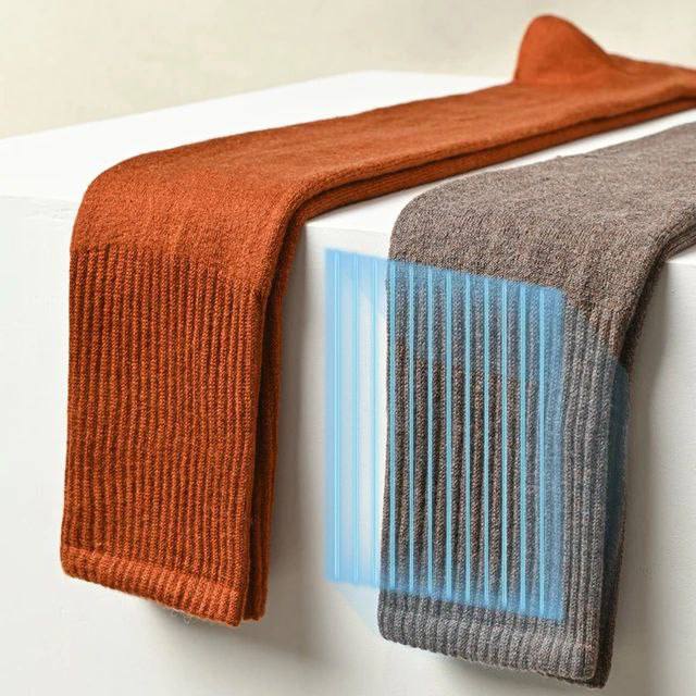 Warm Woolen Socks | Woolen Warm Socks | Knitted Thick Thermal Woolen Socks | Winter Socks | Knee High Socks | Long Socks | Full Socks | Thick Terry Socks | Over Knee Socks Girls Female Long Knee Socks Multi Colours