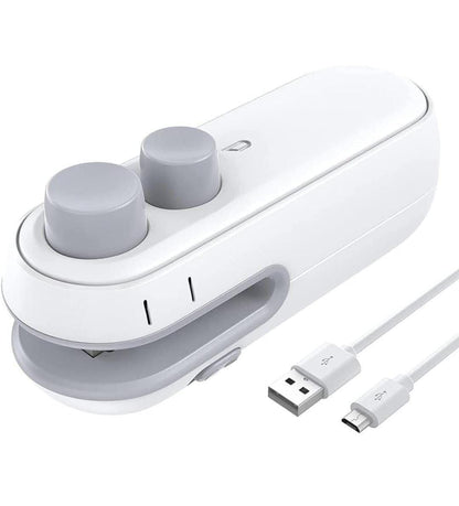 Vacuum Sealers Mini Portable Heat Sealing Machine | 2-in-1 Rechargeable Bag Sealer and Cutter | Portable Heat Sealer for Plastic Bags